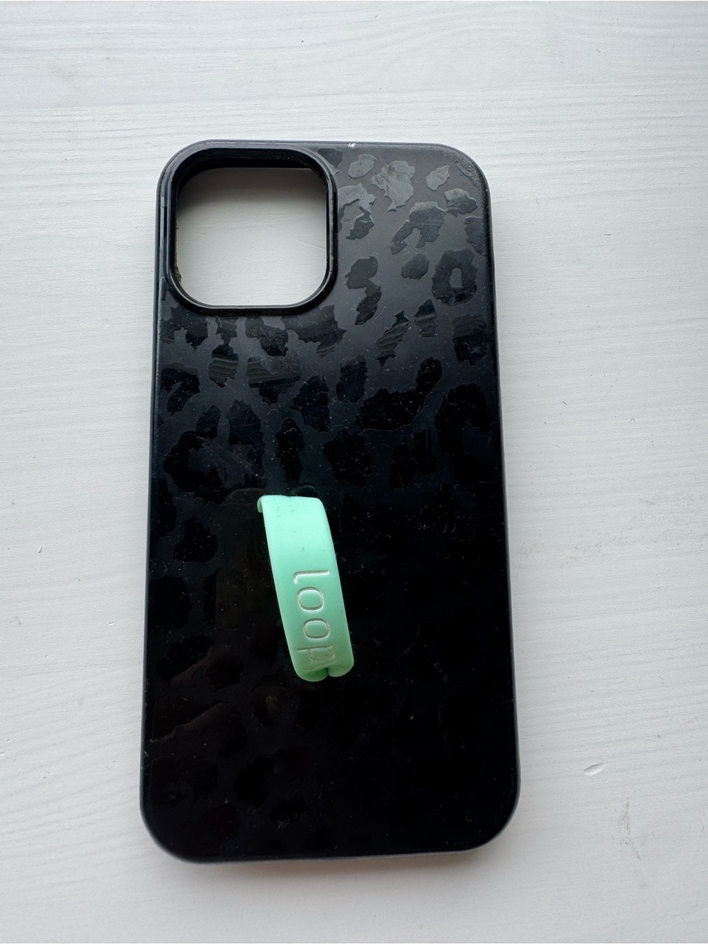 Black Leopard loopy Phone Case — iPhone 12 Pro Max